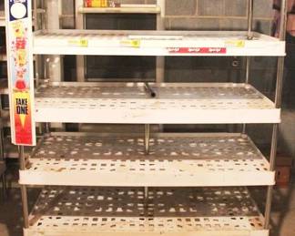 342 - "Kool-Aid" Plastic Store Shelf - 48" x 24" x 62"
