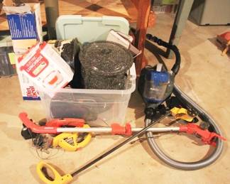 366 - Plastic Tote Full of Assorted Items & more
