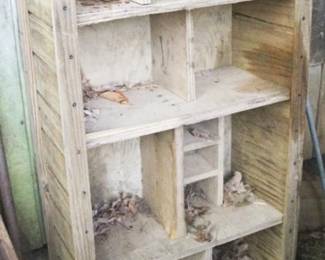 374 - Wood Shelf - 12.5" x 26" x 49.5"
