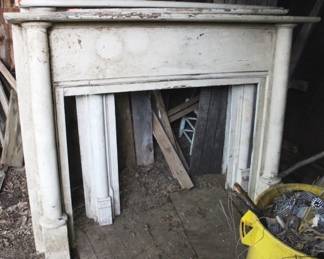 375 - Wood Mantle - 9" x 72" x 54.5"
