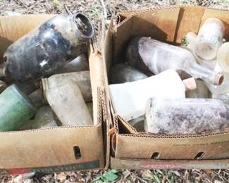 387 - 2 Boxes of Glass Jars/Bottles

