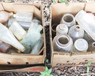 388 - 2 Boxes of Glass Jars/Bottles
