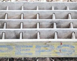 446 - Wood Pepsi Crate - 12" x 18.5"
