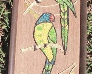 451 - Mid Century Birds Wall Art - 17" x 8"
