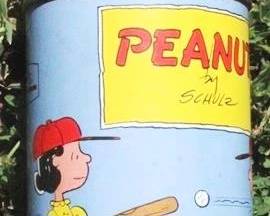 455 - Peanuts Metal Thermos - 7" tall
