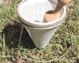 471 - Antique Grinder/Sifter - 10" x 12"
