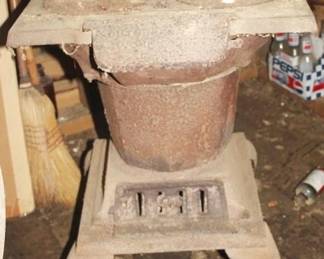 488 - Cast Iron Wood Stove - 24" x 19" x 30"
