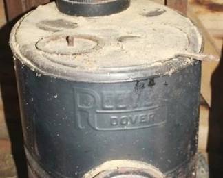 489 - Tin Wood Stove - 24" x 23" x 12"
