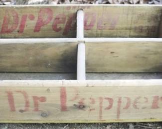 517 - Dr. Pepper Wood Crate - 12" x 19" x 5"
