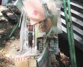 532 - Store Display Rack w/ Contents - 70" tall
