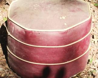 546 - Mid Century Ottoman - 18" x 18" x 15"
