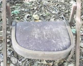 557 - Antique Folding Chair - 18" x 15" x 33"
