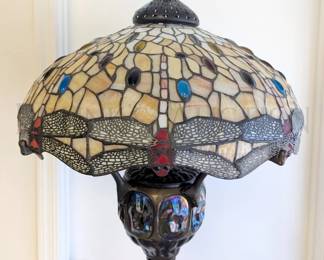 Tiffany Style Dragonfly floor lamp 