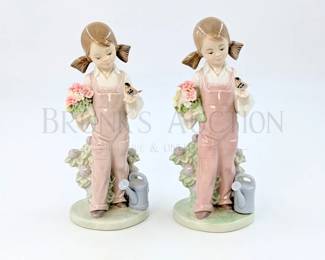 lladro girls with bird