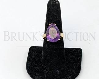 10k amethyst ring 