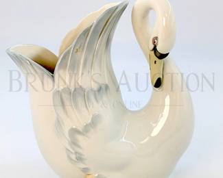 ZAPHIR SWAN VASE HANDMADE IN SPAIN 8" T "Zaphir is a brand of por...