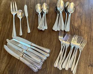 Cuisinart Country Bead flatware. 63 pieces (all pieces not pictured)