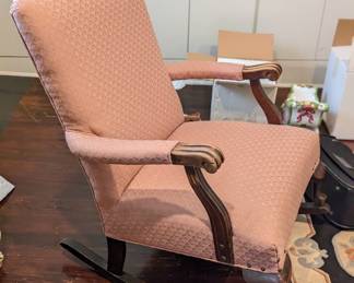 Antique upholstered rocker