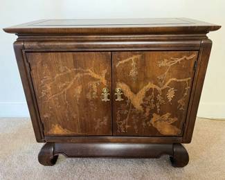127 Broyhill Asian Chinoiserie Accent Console Cabinetmin