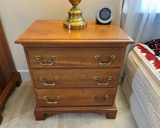 127 Durham Solid Cherry 3Drawer Nightstandmin