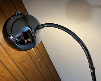 127 MCM Chrome Eyeball Floor Lamp Detailmin