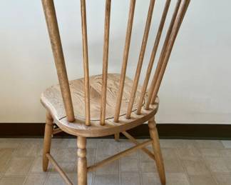 127 Oak Spindle Back Dining Chair Rearmin