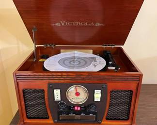 127 Victrola 8in1 Bluetooth Turntable Multimedia Centermin