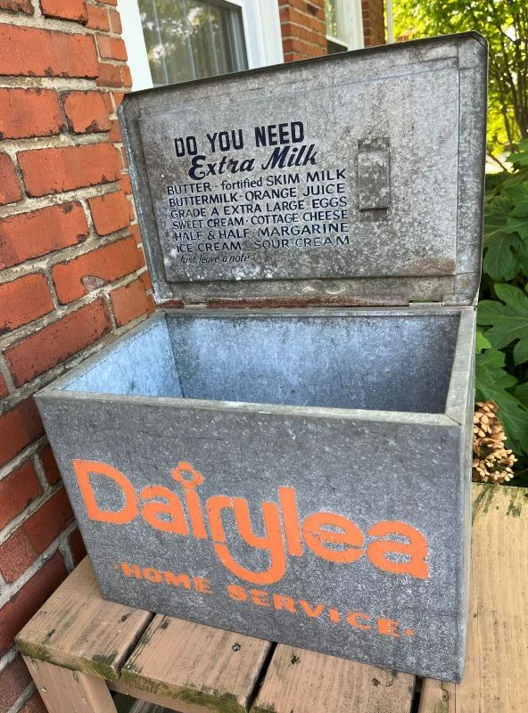 127 Vintage Dairylea Galvanized Milk Box min