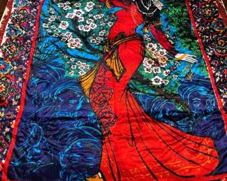 127 Vintage Persian Full Throw Blanketmin