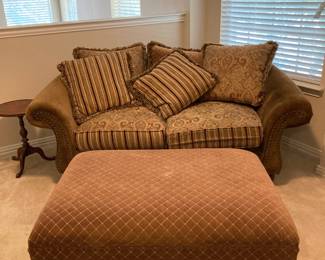 Love Seat & Ottoman 
