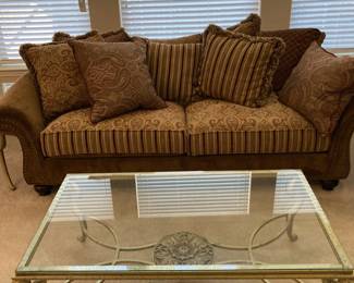 Sofa and Art Deco Coffee Table (sold separately)