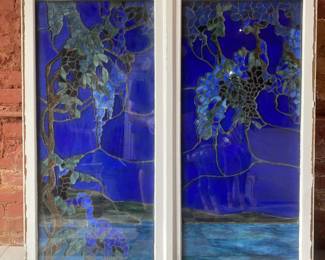 Rare Tiffany Studios Wisteria Window
