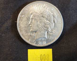 LOT 8 - 1922 PEACE DOLLAR