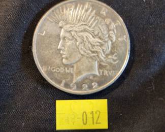 LOT 12 - 1922 PEACE DOLLAR 
