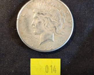 LOT 14 - 1922 PEACE DOLLAR 