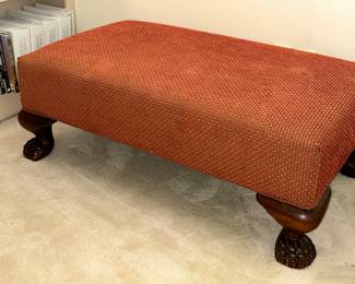 Large upholstered ottoman