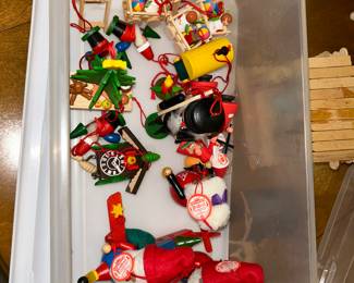 Vintage wooden ornaments