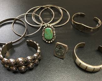 Turquoise and silver