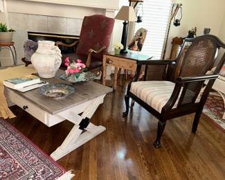 Unique coffee table, chairs