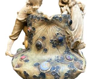 Austrian Jeweled Amphora Vase
