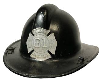 POPS CASEY Folk Art Firefighter Helmet