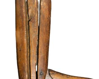1800's American Oak Riding Boot Mold
