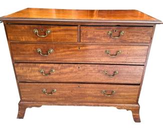 Antique English Georgian Mahogany Chest of Drawers