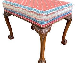 Chippendale Style Ball and Claw Foot Footstool