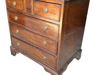 Georgian Style Mahogany Chest Late 1800's
