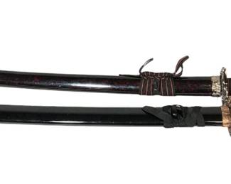 2 Ornate Samurai Swords