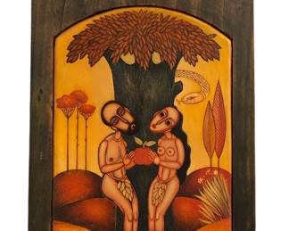 Adam and Eve Retablo