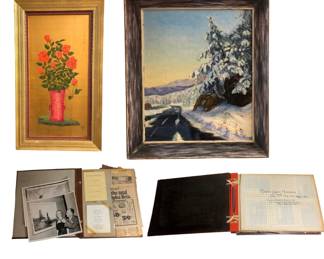 Collection MAGDALENA H. PHILLIPS ( MADGE) Artwork & Historical Photo Albums