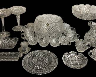 Large Collection Cut Glass GOEBEL, LIBERTY