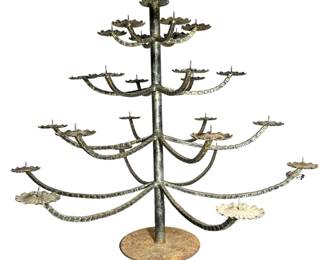 Large Vintage European Candle Christmas Tree